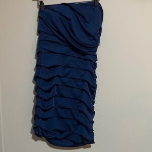 Speechless Royal Blue Ruched Dress